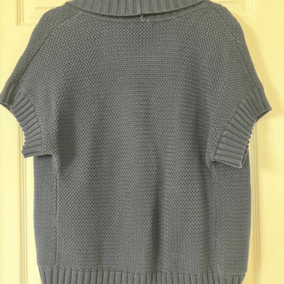 Tommy Hilfiger Short Sleeve Knit Cardigan – S – Textured Open Front Sweater - Picture 3 of 5